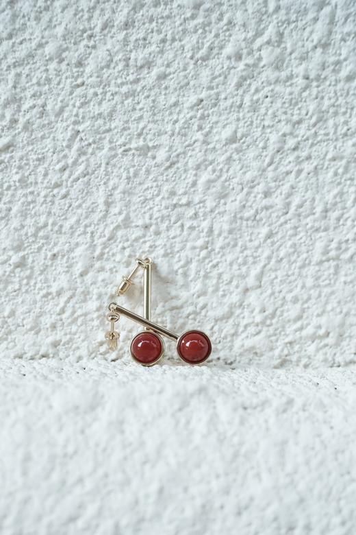 SOL DE VERANO 格兰纳达红玛瑙耳钉 商品图2
