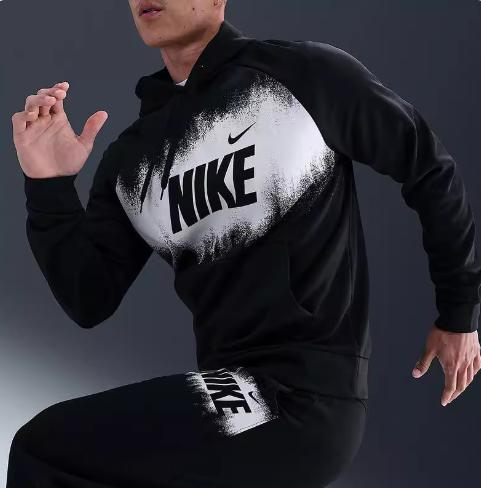 NIKE耐克男卫衣图案加绒连帽衫25冬新款保暖针织套头衫HV4063-010 商品图2