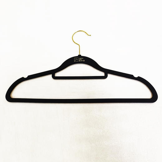 留存道黑色高端硅胶衣架防滑不鼓包 商品图0