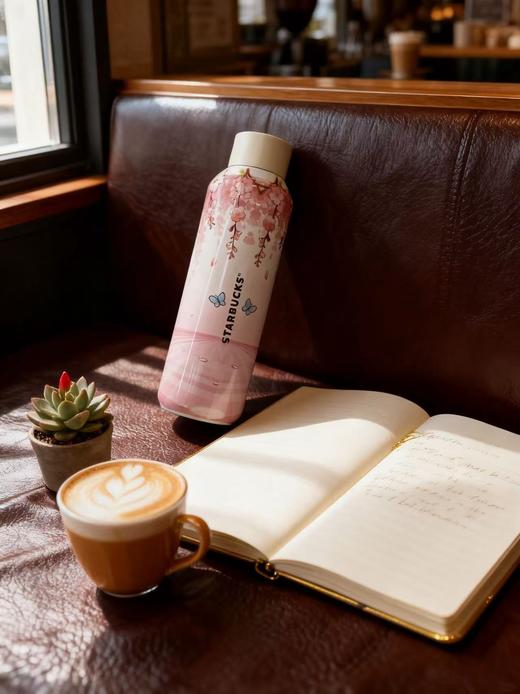 D111357超大容量超可爱的水杯樱花小口随行杯 商品图9