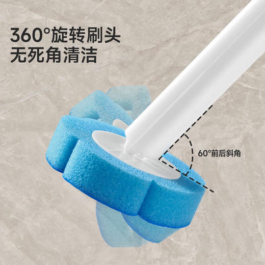 美丽雅家用一次性卫生间马桶刷套装可换刷头 商品图3