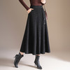 「自」全新升级【铂金会员174/天猫229/差价55】(13514)洛诗琳中长款毛呢半身裙2025秋冬新款高腰显瘦垂感百褶裙 商品缩略图3