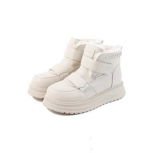 伊伴冬季经典百搭纯色棉靴寒冬首选运动底棉靴B25785280 商品图5