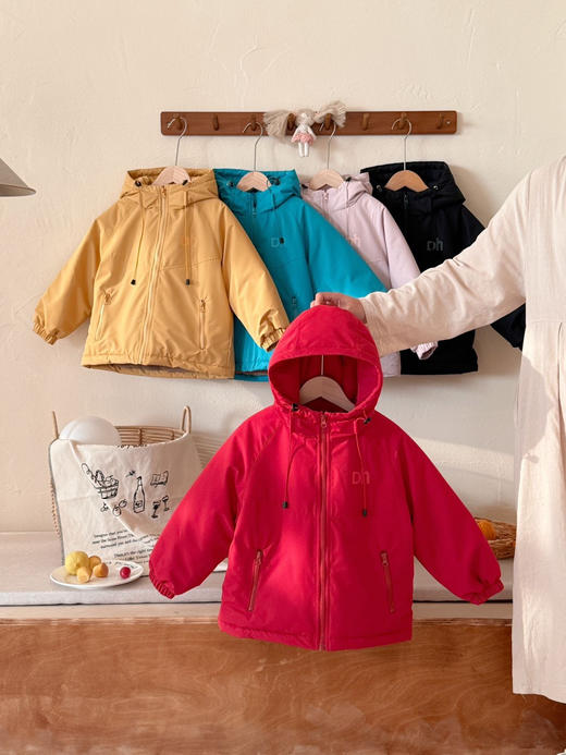 品牌大帽子派克冲锋衣 90-170码可亲子❗️五色可选，加绒加厚款，零下20°上身不带怕 商品图11