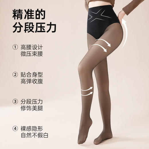 冰柔蝉翼 打底裤袜(VIP)【裸感美腿遮瑕 光腿神器】黑丝透肤打底袜秋冬保暖 商品图3