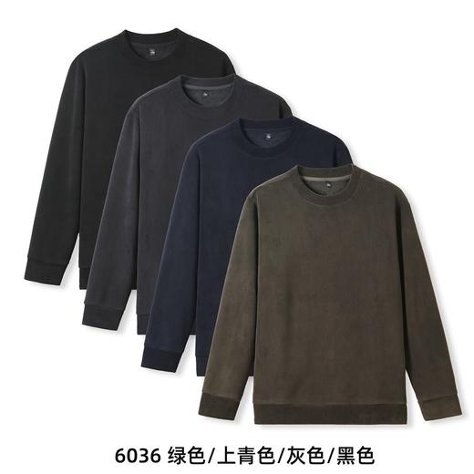 D111336秋冬新品复古奥利绒圆领卫衣男款 商品图1