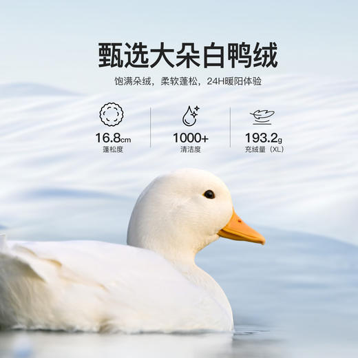 【年货节】熙世界静奢老钱风咖色羽绒服女中长款白鸭绒御寒外套2025冬季新款 商品图2