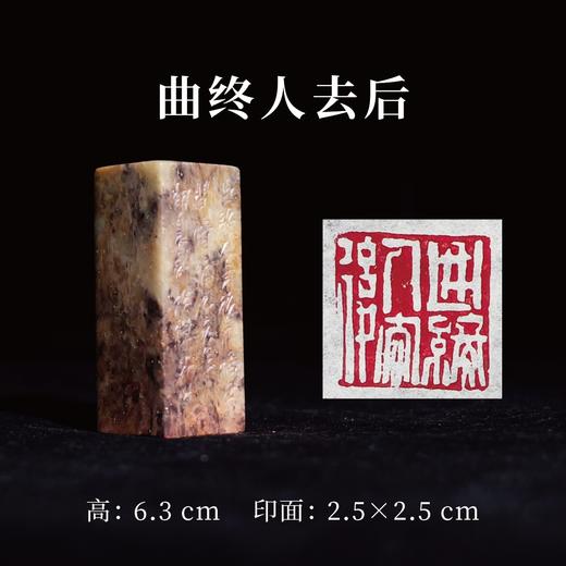 王志敏篆刻印章2.5x2.5x6.3CM丨曲终人去后 手工篆刻印章作品 商品图0