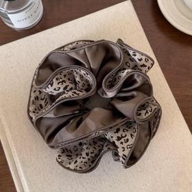 D111338豹纹发饰豹富发箍+发夹+发圈三件套