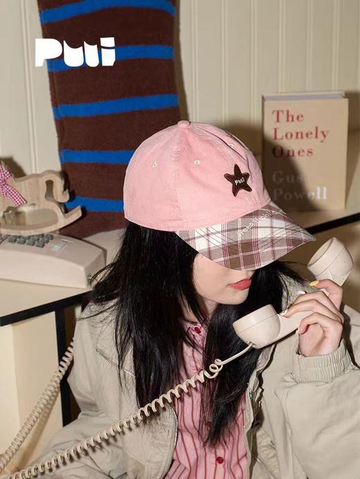 4楼Eubelle欧蓓 puui原创粉色棒球帽刺绣鸭舌帽 女 新款显脸小百搭 活动价：128元 商品图2