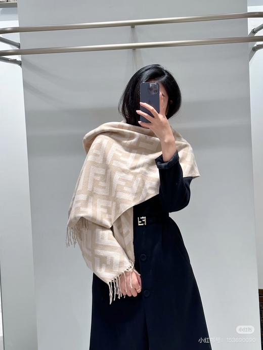 D111375双面款羊绒精典款印花图案情侣围巾披肩 商品图11