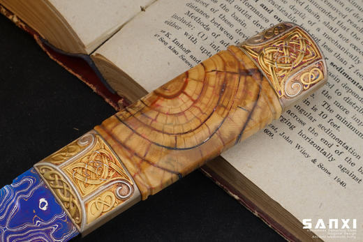 三希堂  现代刀  卷草星空小猎 未开刃 商品图5