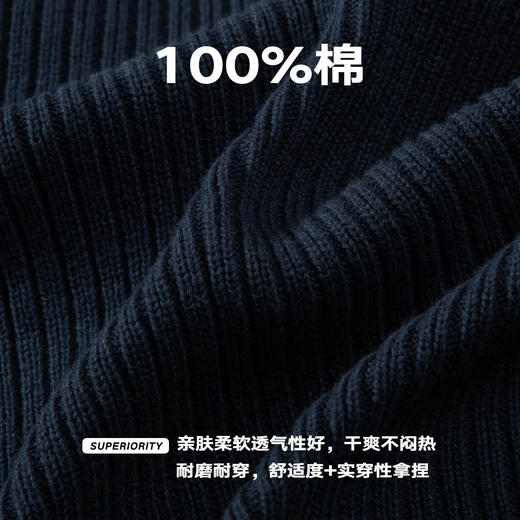 NPC潮牌冬季新品半高领双头拉链针织开衫外套夹克男保暖NP57SW35 商品图4