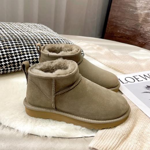 冬季真皮毛一体雪地靴 mini防滑雪地靴 情侣短靴子冬季保暖款 商品图7