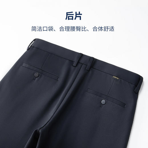 【含羊毛】圣得西25年秋季含绵羊毛加绒休闲长裤直筒男士休闲裤 商品图6