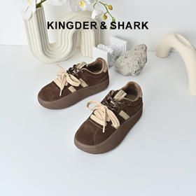 经典鲨2025冬季专柜新品厚底时尚拼色系带加绒休闲鞋棉鞋女KW316-558111