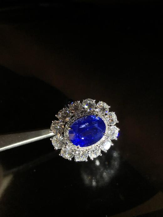 5.09ct蓝宝石钻石戒指，产自马达加斯加【5060611】具体价格微信咨询 商品图2