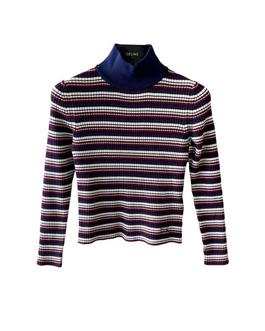 女款半高领条纹修身针织衫la008 商品图0