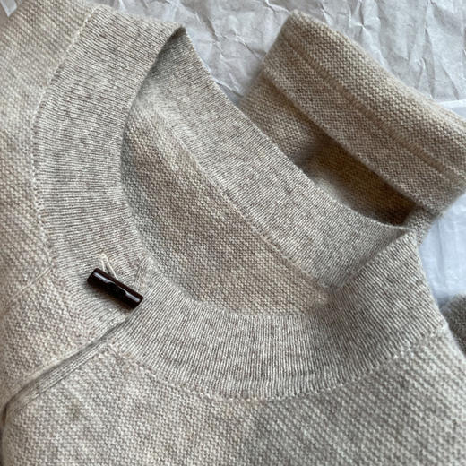 渠道货！老客不要错过！2025老钱高级感中式扣羊毛圆领针织开衫女秋冬款! 商品图2