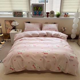 【分销】感受不一样的柔软感  全棉四件套  高支高密工艺，透气舒适，适合追求舒适睡眠