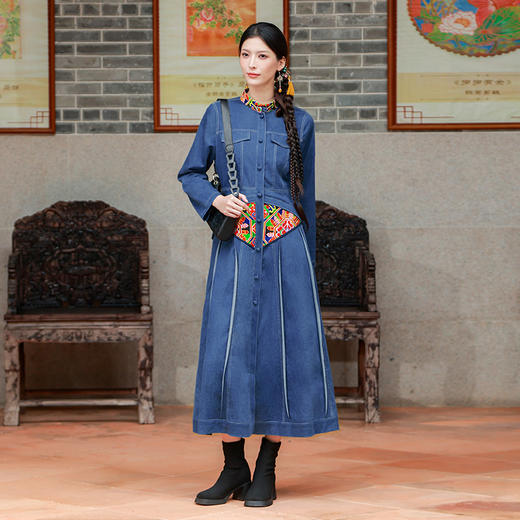 大地之鼓民族风连衣裙 | 杨老师同款 | 现货加急发 商品图0