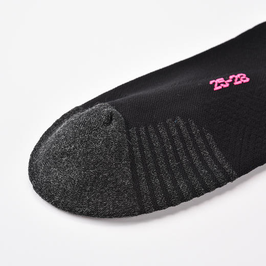 多威运动袜透气防滑男女撞色线条跑步中筒袜1352216 商品图3