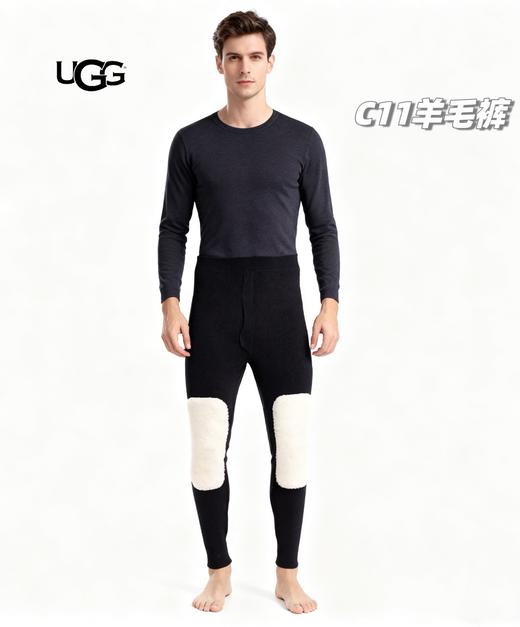 D111377冬新款加绒加厚护腰护膝一体羊毛裤男女款 商品图13