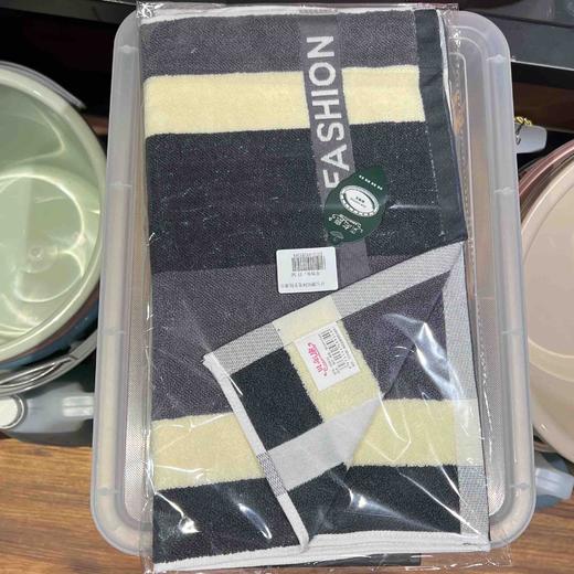 贝尔康9034宽条格澡巾 商品图0
