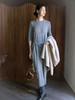 Cortana 25PF 米灰色PONCHO羊毛披肩长外套 商品缩略图5