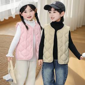 【90白鸭绒   轻薄羽绒马甲】女童男童 圆领内胆 中大童 校服内穿 保暖背心 坎肩