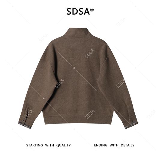 9928SDSA男士秋冬新款痞帅男装潮牌拼接半拉链立领卫衣百搭时尚百搭 商品图5