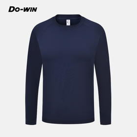 多威秋冬耐磨高弹男款上衣跑步运动户外长袖圆领衫2352169