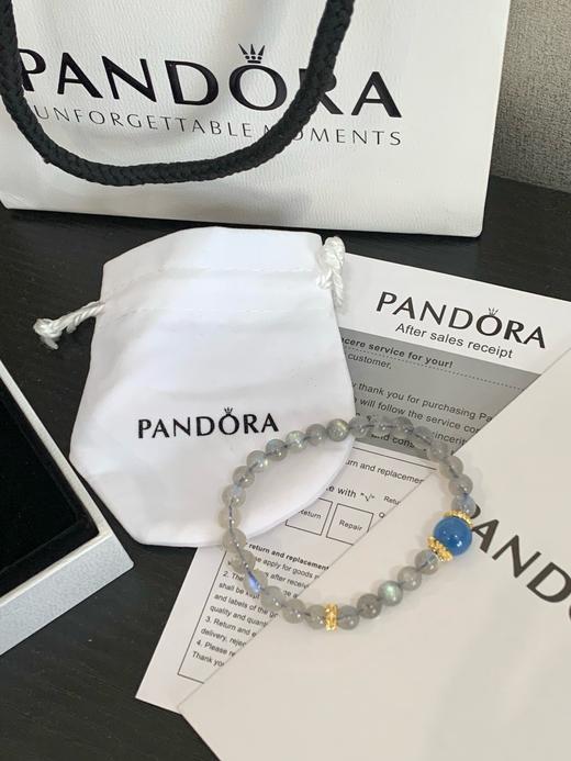 D111344海蓝宝白月光手链露思同款水晶手链 商品图3