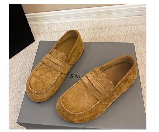 D111308复古英伦风女鞋2025秋冬季百搭休闲鞋 商品图5