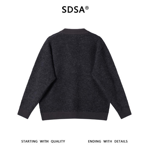 89006SDSA男士秋冬新款痞帅男装简约撞色针织开衫纽扣V领毛衣百搭时尚 商品图4