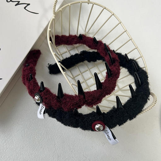 韩系波浪银标绕时尚毛绒发箍-纪念日百货门店同款167044072 商品图2