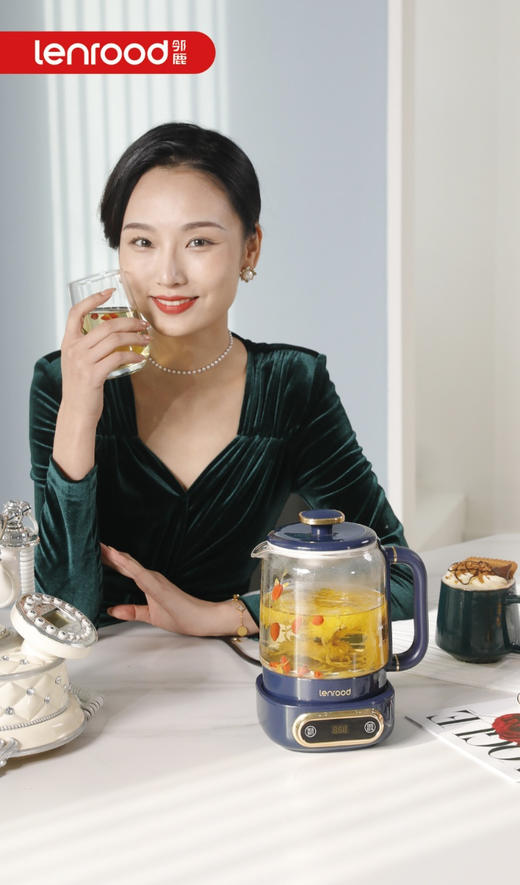 品牌直发！送茶漏【邻鹿养生壶煮茶器】 智能防干烧 + 记忆功能，54 分贝静音，清洁方便，烧水、保温、煮花茶、炖甜品全能，办公室 / 宿舍 / 家用都合适 商品图3