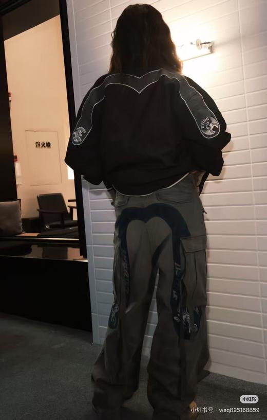 D111370秋冬季新品男士仙鹤嵌条大M棒球服通勤夹克外套棉服 商品图6