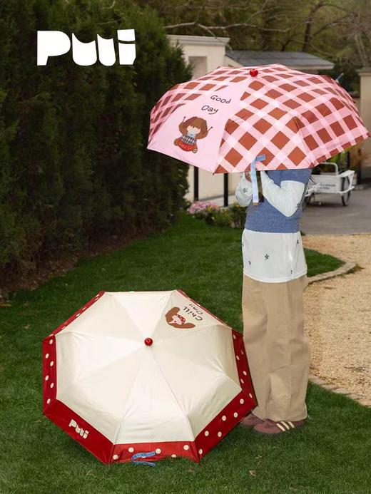 4楼Eubelle欧蓓 puui原创生活加厚加固雨伞黑胶防紫外线 折叠伞晴雨两用伞 活动价：159元 商品图2