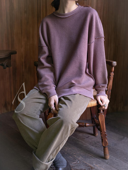 Toogood 25AW 丁香紫针织纹理机械师卫衣 商品图3