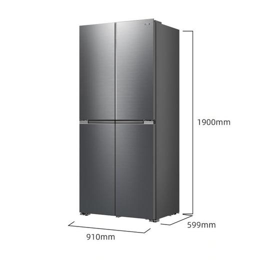 美菱 冰箱 BCD-570WQ7S 570升 十字四门 嵌入式 风冷 变频 一级能效 M鲜生 底部前置散热 电脑控温 钢化玻璃面板 商品图2