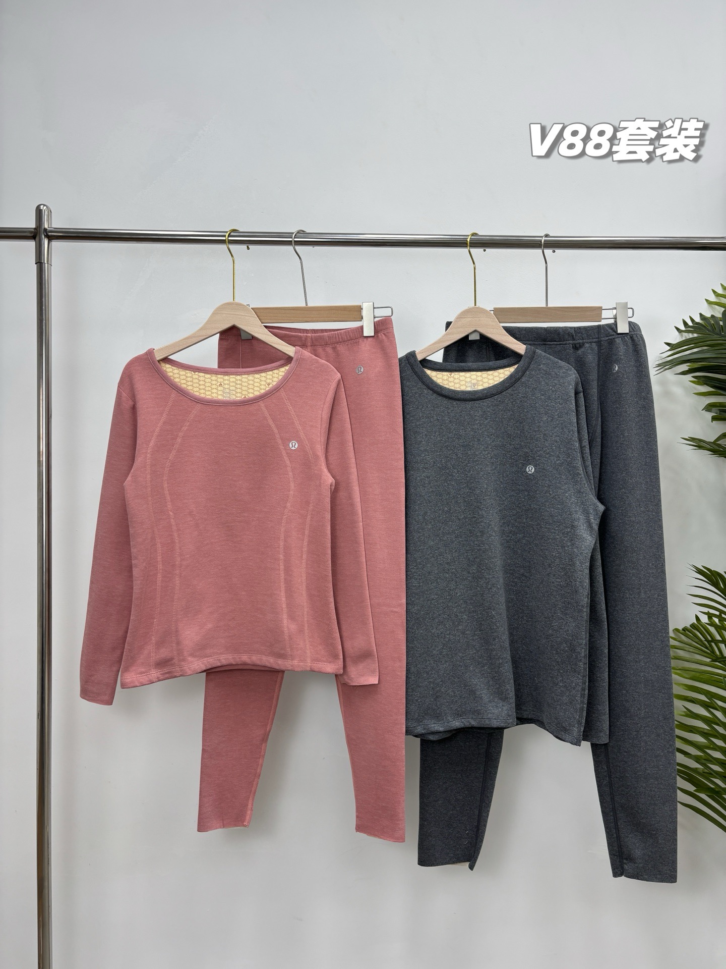 2025新款lulu情侣款保暖内衣套装！双面磨毛+细羊毛+桑蚕丝，无痕蓄热！