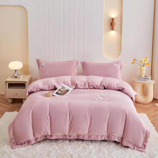 【230g高克重】云煦绒四件套 琥珀蓝风/大富大桂/美丽有约/花团锦绣hl【云煦绒面料】【刺绣工艺】一触即暖 锁温保暖 防静电导电丝 商品图9