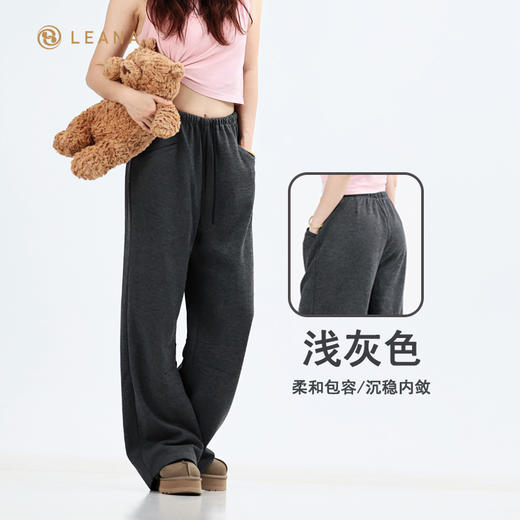 LEANA丽娜【羊毛裤】秋冬保暖醋酸阔腿绵羊毛裤NP4527 商品图3