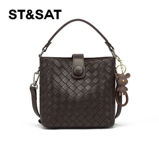 星期六都市通勤编织风手提包SSD521A0G5 商品图3