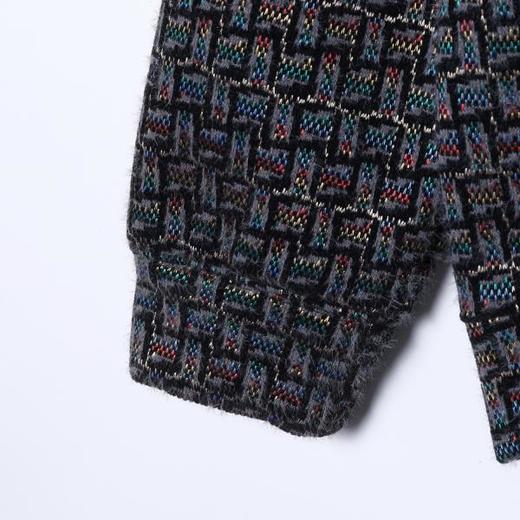 WY1336SDSA男士秋冬新款痞帅男装时尚撞色格子绒毛抽绳连帽卫衣百搭宽松 商品图4