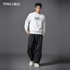 PINLI品立2025秋冬新款潮牌立体字母印花卫衣男宽松套头休闲上衣BG253109013 商品缩略图1