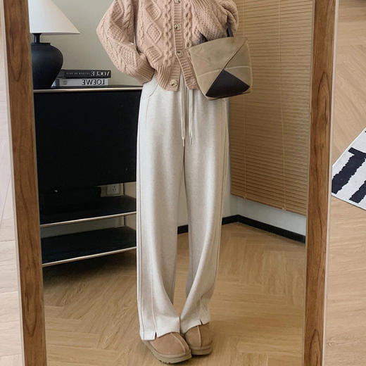 cosAcosB 高级感人字加厚醋酸羊毛呢阔腿裤 显瘦显高 不挑身形 2525 商品图1