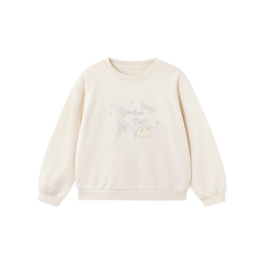 英氏儿童卫衣春秋女童长袖卫衣保暖圆领百搭休闲卫衣中大童套头衫 商品图5