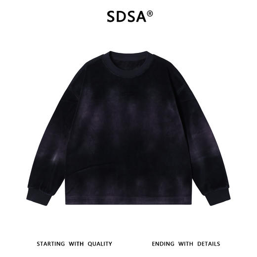 52161SDSA男士秋冬新款痞帅男装简约印花圆领卫衣晕染百搭时尚套头上衣 商品图1